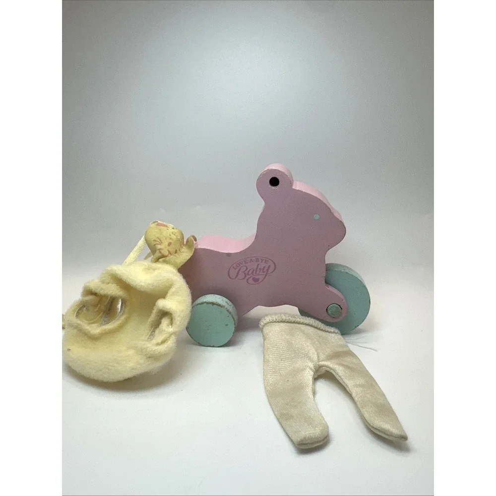 Vintage 1986 Hasbro Love A Bye Baby Tricycle Doll Outfit Bear Clothes 4526 5140